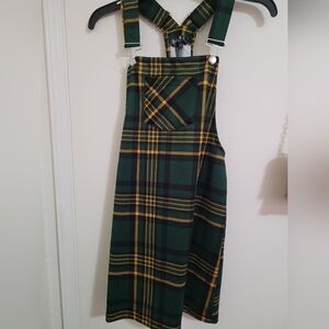 plaid fall dress size M
